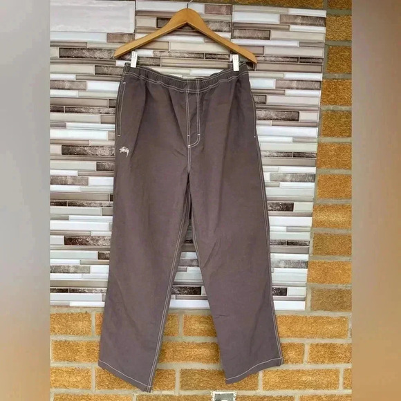 Stussy Nylon Folsom Beach Pants medium Grape - Picture 5 of 17